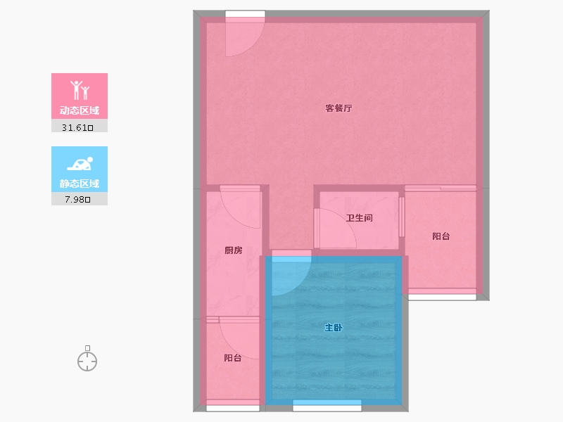 广东省-深圳市-大冲新城花园-34.76-户型库-动静分区