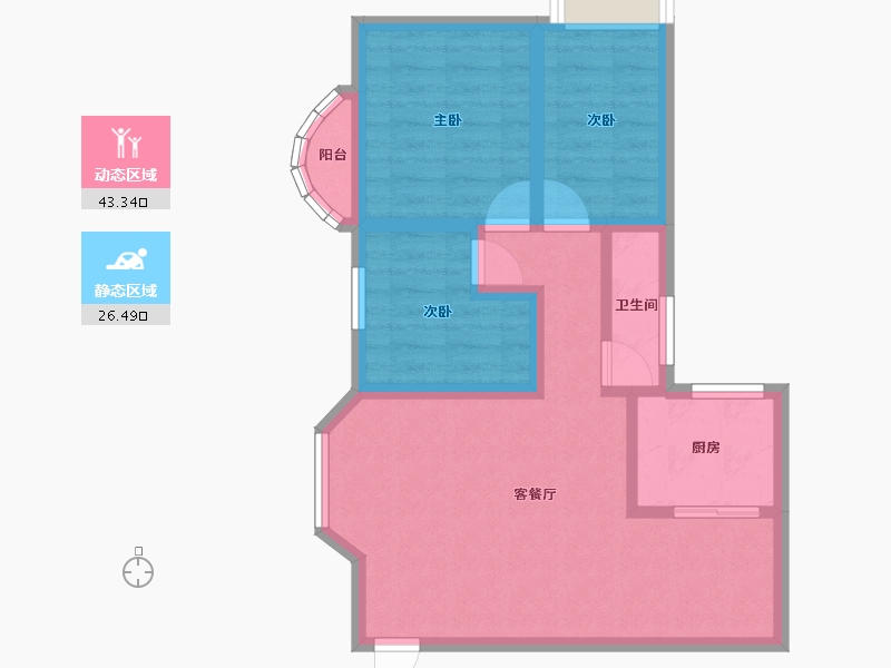 广东省-深圳市-海典居-60.97-户型库-动静分区