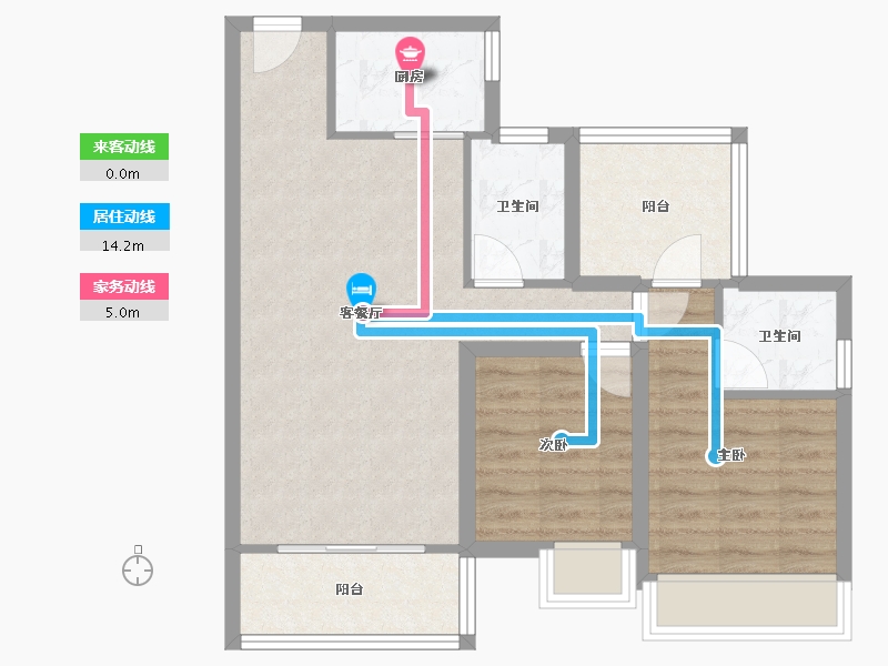 广东省-深圳市-华侨城四海云亭-68.51-户型库-动静线