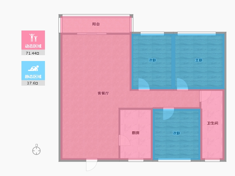 广东省-深圳市-家和花园-97.92-户型库-动静分区