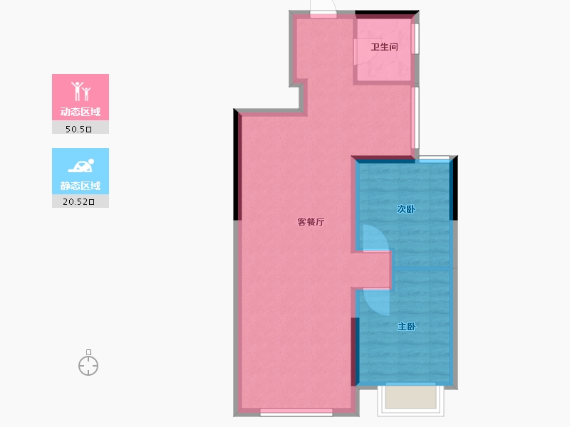 浙江省-丽水市-丽水建发·养云-64.00-户型库-动静分区