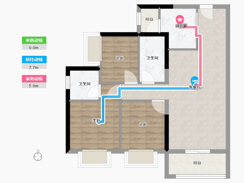 广东省-深圳市-深房光明里-69.50-户型库-动静线