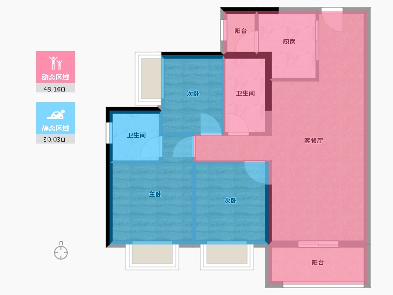 广东省-深圳市-深房光明里-69.50-户型库-动静分区