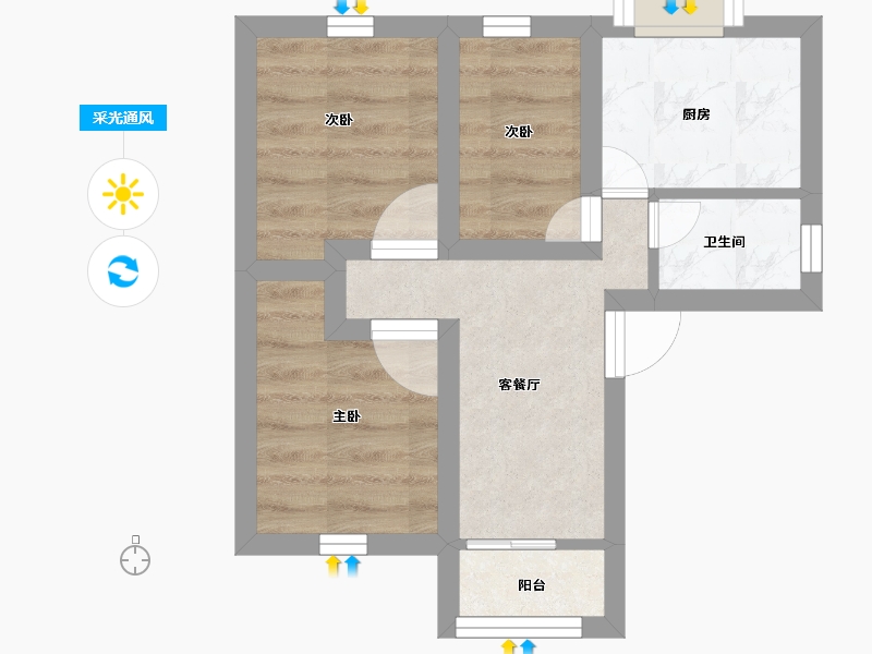 广东省-深圳市-南油生活区(B区)-30.18-户型库-采光通风