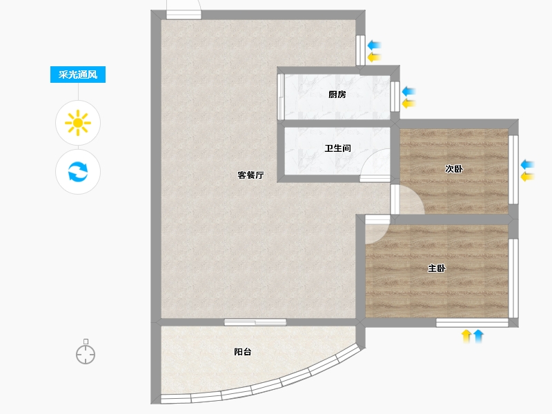 广东省-深圳市-名家富居-65.51-户型库-采光通风