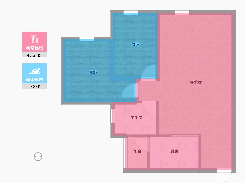 广东省-深圳市-百富大厦-58.08-户型库-动静分区