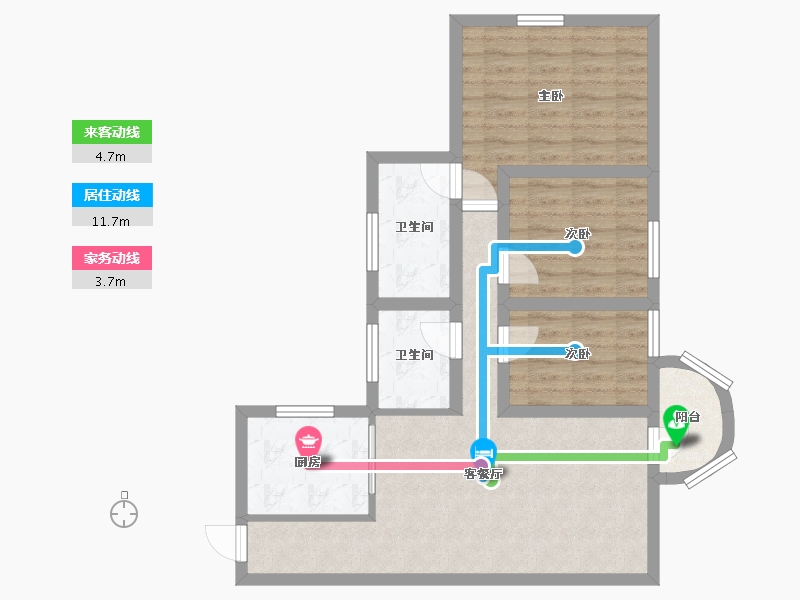 广东省-深圳市-海岸明珠-72.15-户型库-动静线