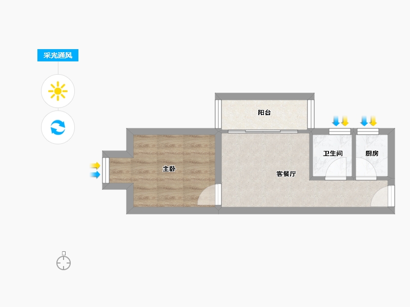 广东省-深圳市-时代骄子大厦-29.94-户型库-采光通风