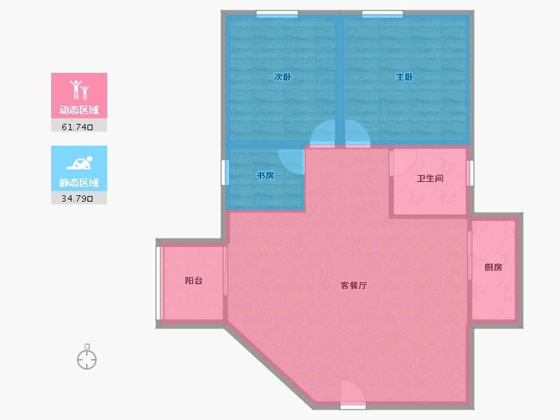 广东省-深圳市-洪湖花园-88.10-户型库-动静分区