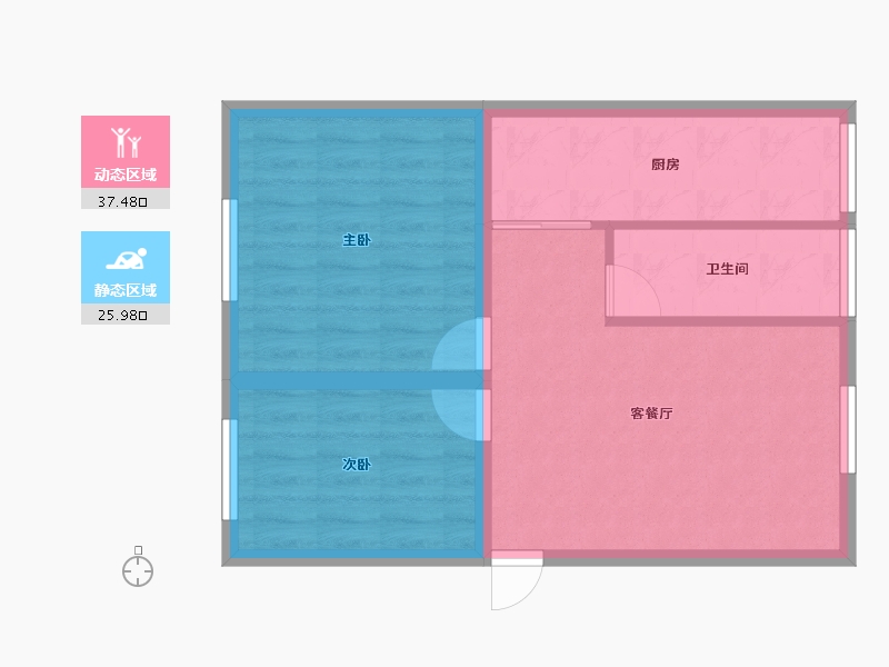 广东省-深圳市-中兴之家-56.85-户型库-动静分区