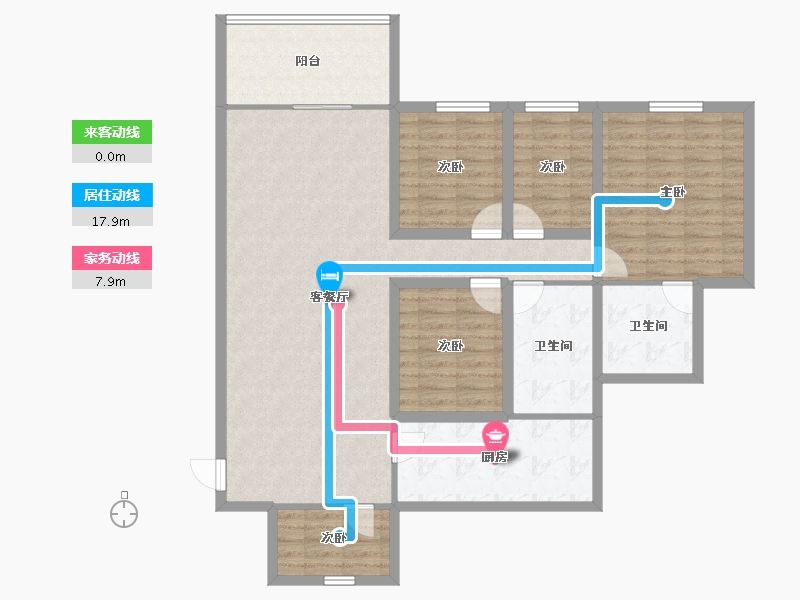 广东省-深圳市-左庭右院(南区)-121.53-户型库-动静线