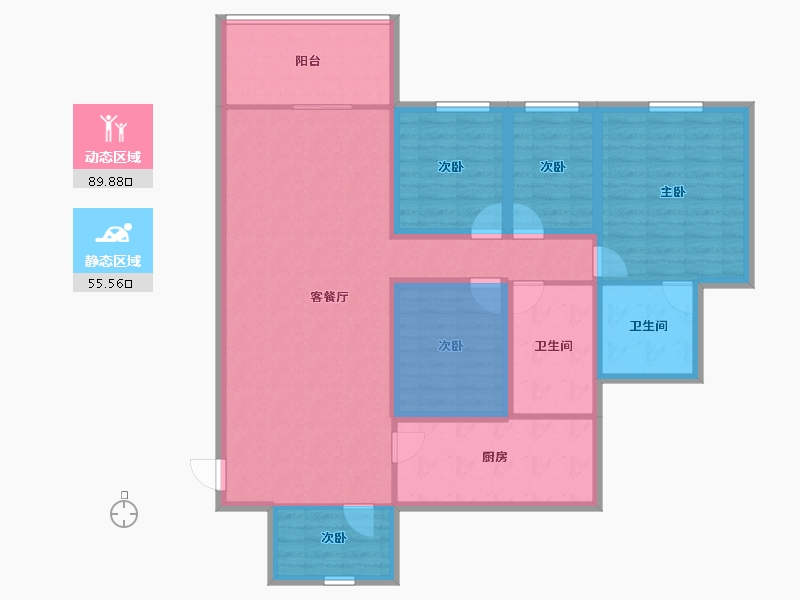 广东省-深圳市-左庭右院(南区)-121.53-户型库-动静分区