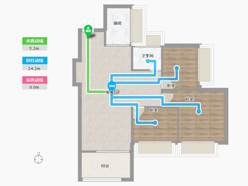 广东省-深圳市-满京华·金硕华府-71.58-户型库-动静线