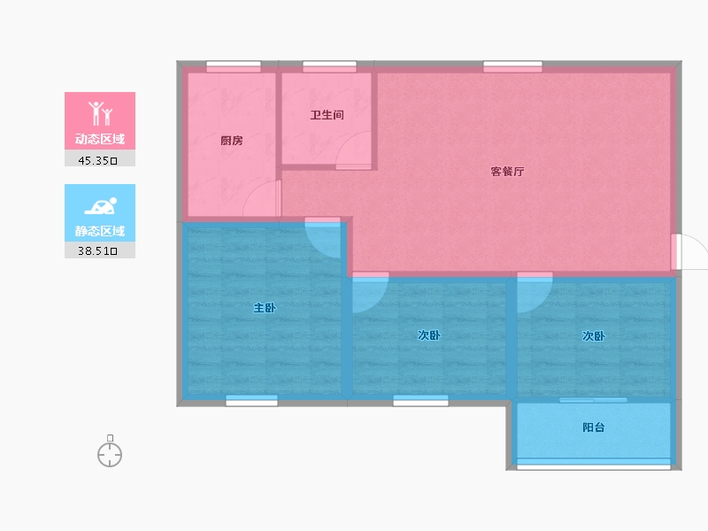 广东省-深圳市-大塘垅小区-75.12-户型库-动静分区