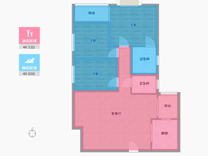 广东省-深圳市-海典居-76.45-户型库-动静分区