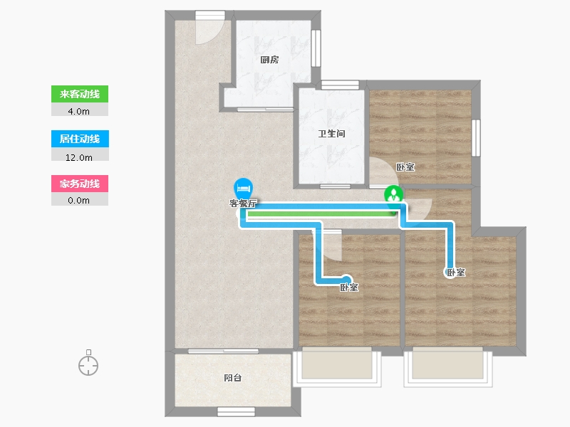 广东省-深圳市-深房光明里-66.76-户型库-动静线