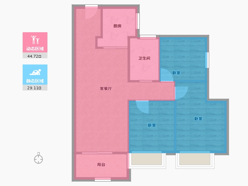 广东省-深圳市-深房光明里-66.76-户型库-动静分区