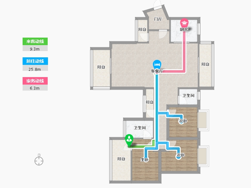 广东省-深圳市-星河盛世-106.40-户型库-动静线