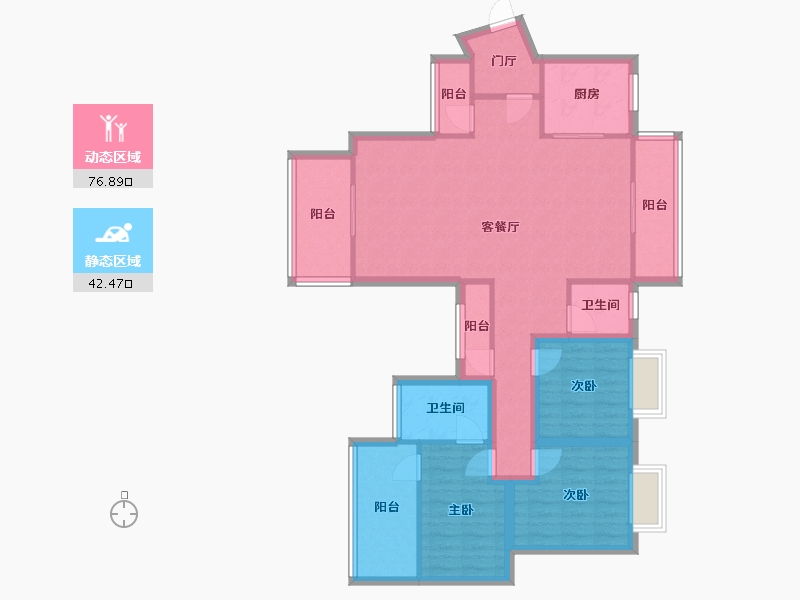 广东省-深圳市-星河盛世-106.40-户型库-动静分区