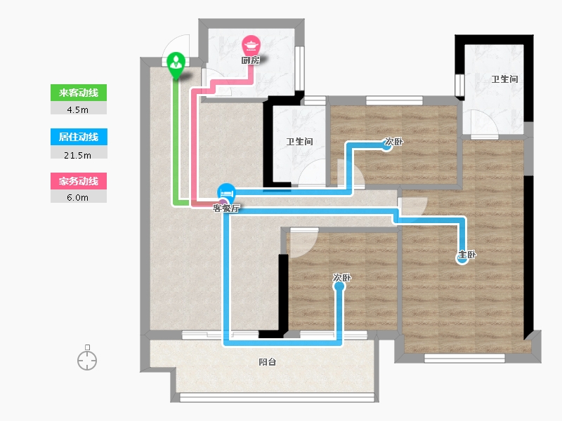 福建省-福州市-外滩一号-76.00-户型库-动静线