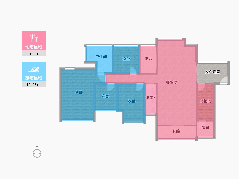 广东省-深圳市-星河时代-118.92-户型库-动静分区