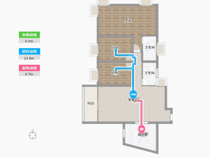 广东省-深圳市-金泓凯旋城-107.23-户型库-动静线