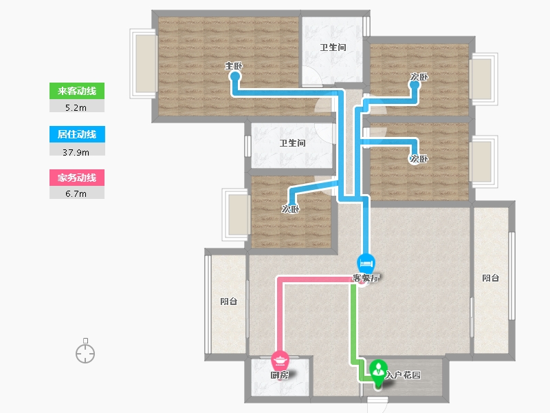 广东省-深圳市-桑泰水木丹华园-132.49-户型库-动静线