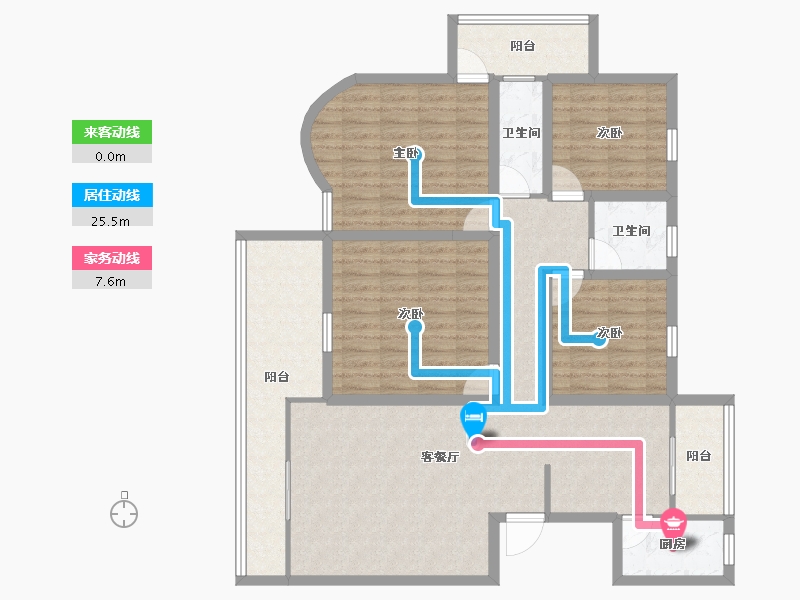 广东省-深圳市-官龙名苑-123.87-户型库-动静线