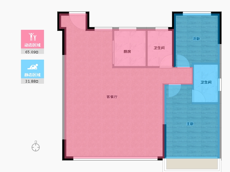 浙江省-丽水市-丽水建发·养云-88.80-户型库-动静分区