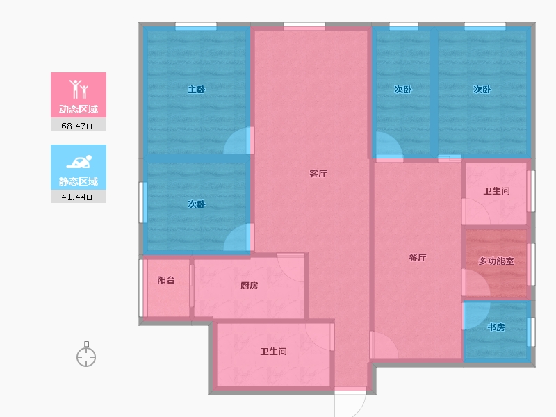 广东省-深圳市-日豪名园-97.71-户型库-动静分区