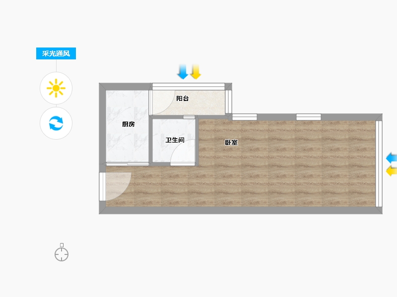 广东省-深圳市-沙河世纪假日广场-35.00-户型库-采光通风