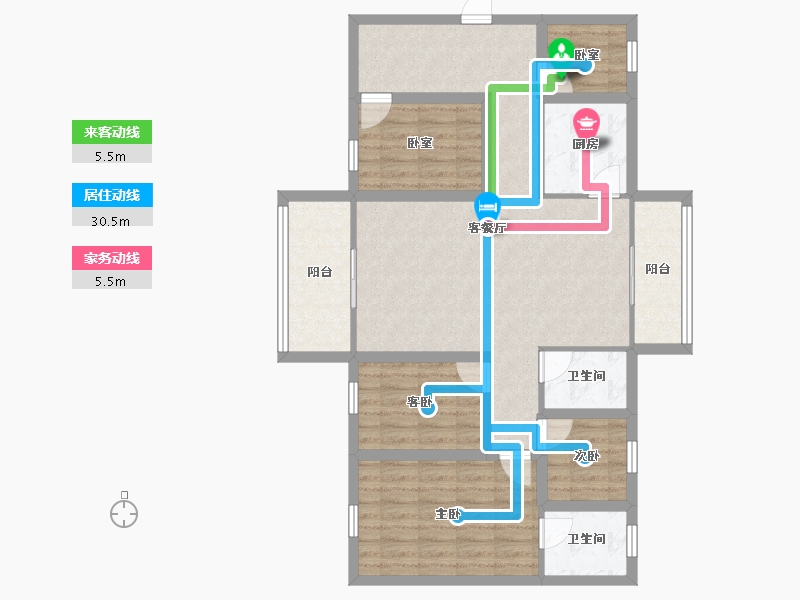 广东省-深圳市-聚龙华府-101.05-户型库-动静线