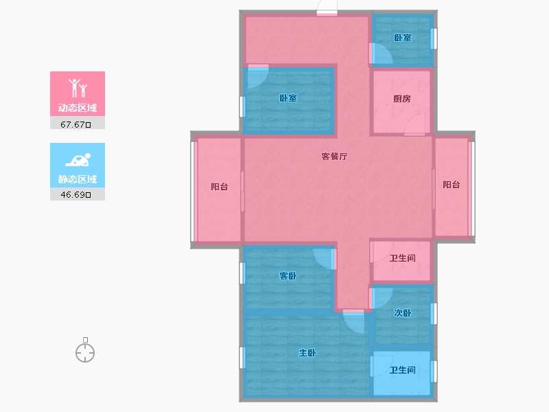 广东省-深圳市-聚龙华府-101.05-户型库-动静分区