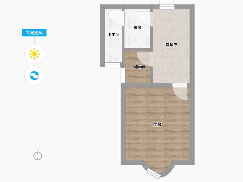 广东省-深圳市-南油生活区(B区)-29.72-户型库-采光通风