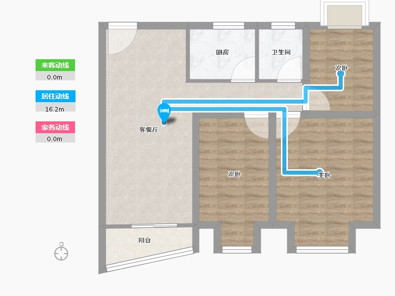 广东省-深圳市-嘉庭苑-66.92-户型库-动静线