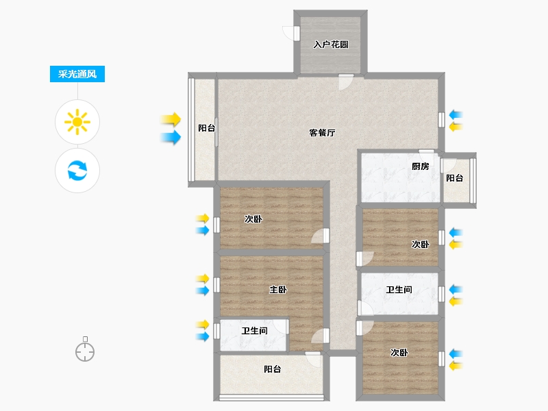 广东省-深圳市-御府名筑-112.00-户型库-采光通风