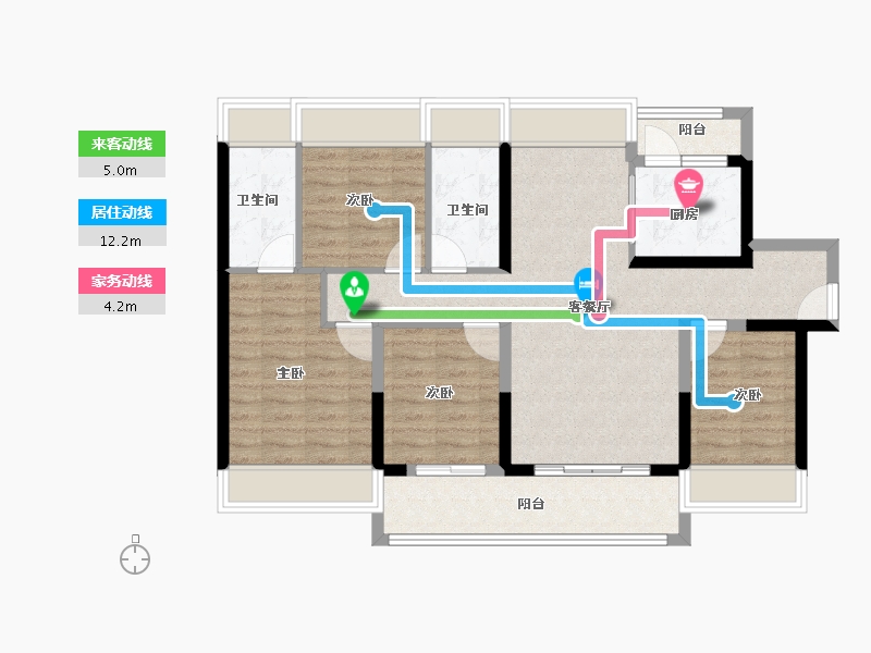 广东省-深圳市-深房光明里-93.00-户型库-动静线