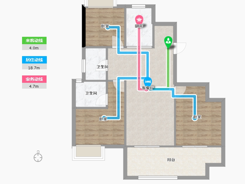 福建省-福州市-榕发栖湖郡-80.68-户型库-动静线