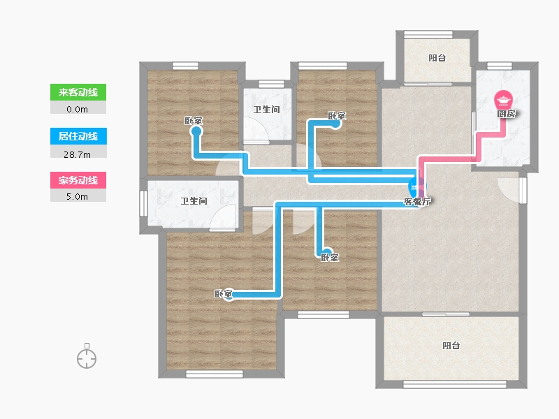 四川省-南充市-金为领地悦城-94.77-户型库-动静线