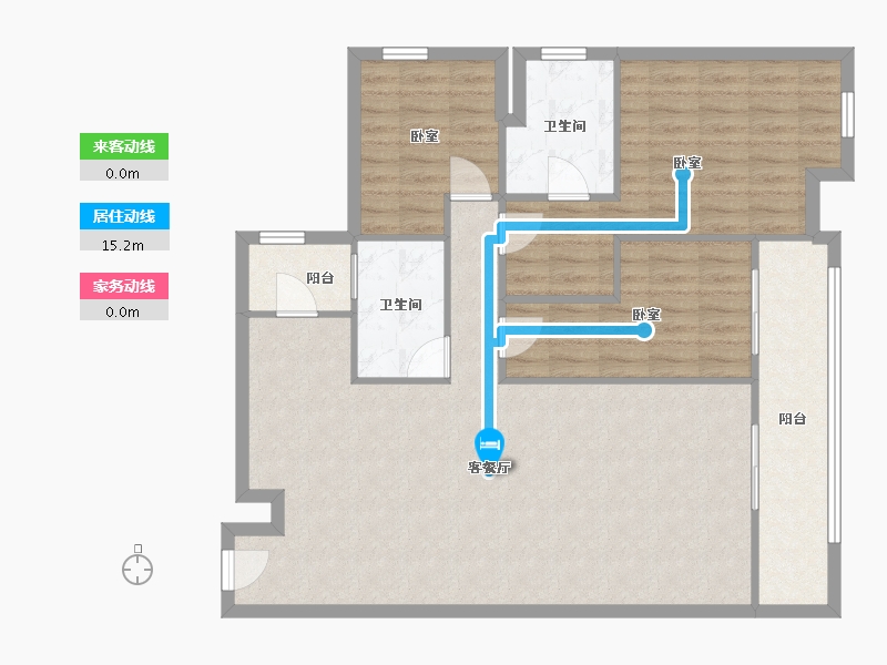 广东省-深圳市-君逸世家花园-104.77-户型库-动静线