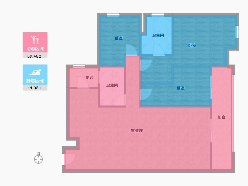 广东省-深圳市-君逸世家花园-104.77-户型库-动静分区