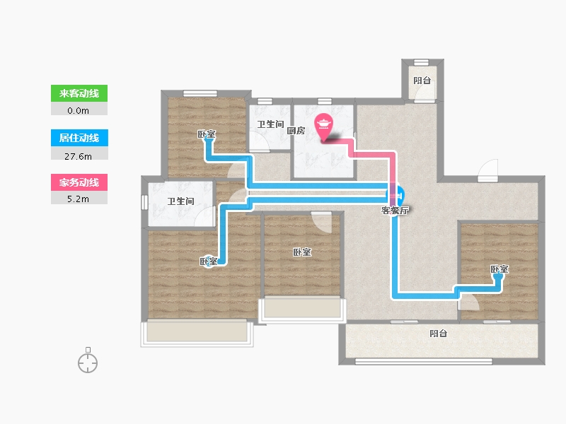 浙江省-杭州市-建发云启之江-112.85-户型库-动静线