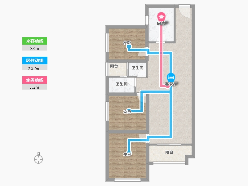 广东省-深圳市-万科红(四期)-71.20-户型库-动静线