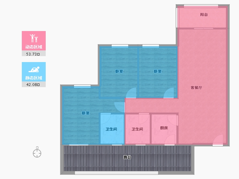 广东省-深圳市-麒麟雅居-106.86-户型库-动静分区