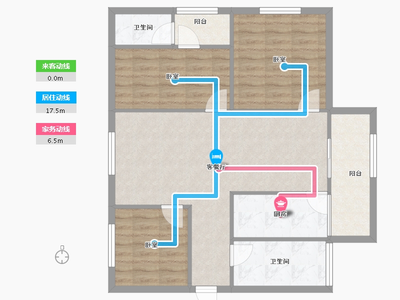 广东省-深圳市-兴安楼-80.86-户型库-动静线