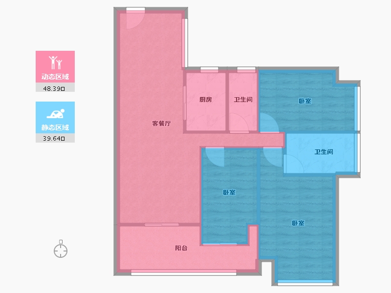 广东省-深圳市-西城丰和家园-79.67-户型库-动静分区