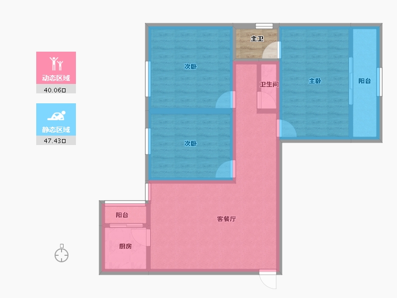 广东省-深圳市-汇宾广场-80.00-户型库-动静分区