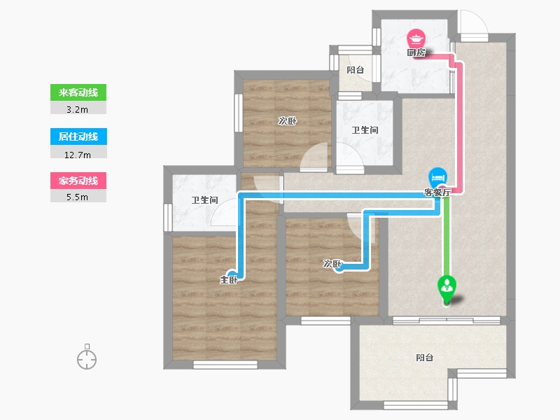 四川省-南充市-金为领地悦城-70.41-户型库-动静线