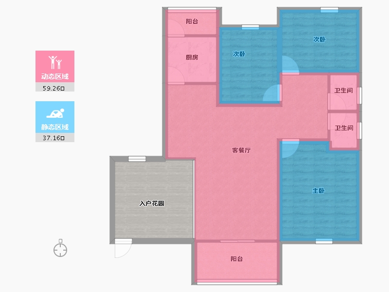 广东省-深圳市-英伦名苑(三期)-99.06-户型库-动静分区