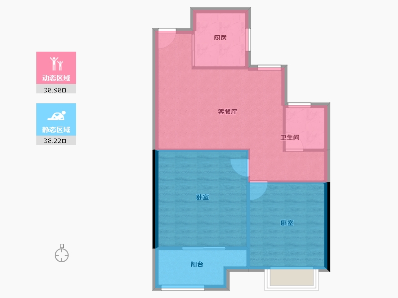 江苏省-南京市-颐和·芳庭-70.49-户型库-动静分区